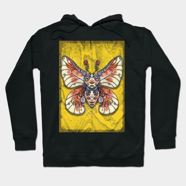 Surreal insect - butterfly Hoodie by Milena Deneno Art